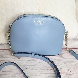 Kate Spade Blue Leather Crossbody Bag